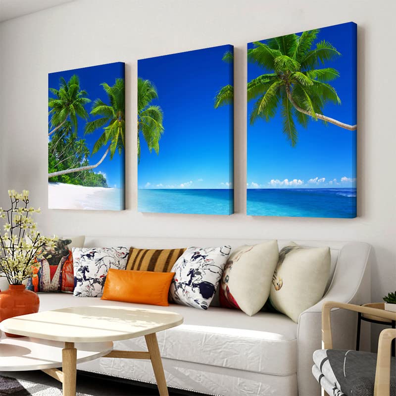 海の風景 3枚パネルアート Amazon.co.jp: 3枚 アートパネル 夕日の 海 絵画 ビーチ モダンアート